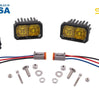 Image of Diode Dynamics SS2 Pro Amber Spot Light Pod Set W Amber Backlight W/ Harness
