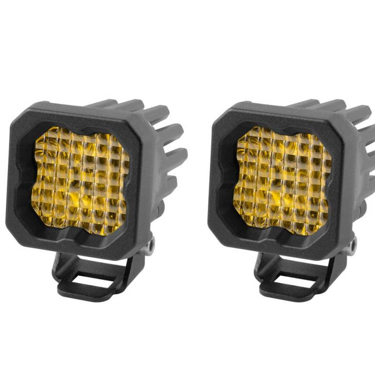 Image of Diode Dynamics SSC1 Pro Amber Universal Wide Light Pod Kit W/ Amber Backlight