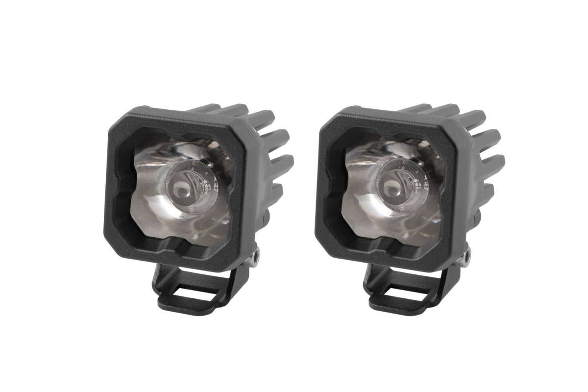 Image of Diode Dynamics SSC1 Sport White Spot Light Pod Kit W/ Amber Backlight W/ Harness
