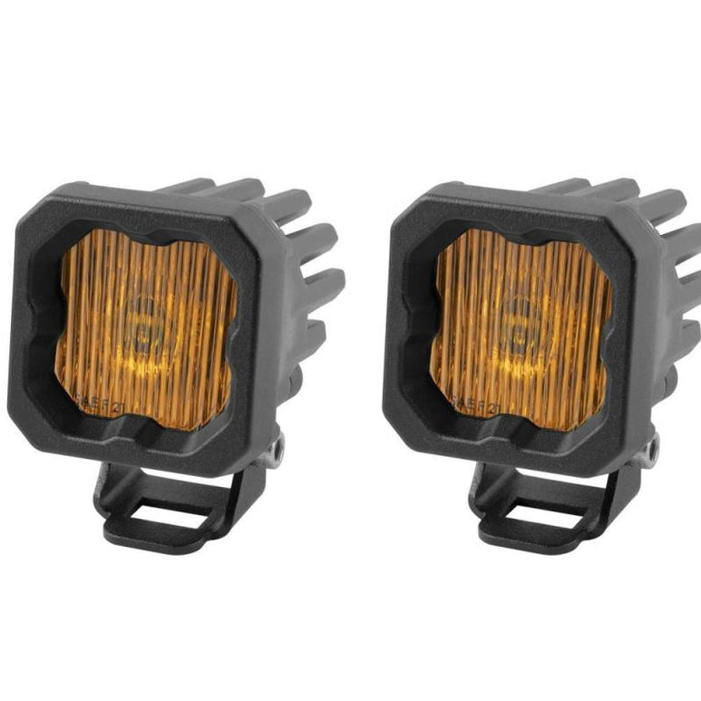 Image of Diode Dynamics SSC1 SAE/DOT Amber Fog Light Pod Kit W/ Amber Backlight W Harness