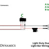 Image of Diode Dynamics SS6 SAE/DOT Amber LED Universal Flood Light Bar W/ Wiring Harness