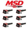 Image of MSD (6) Red Ignition Coils For 2017-2020 F-150/Raptor/Expedition 3.5L Ecoboost