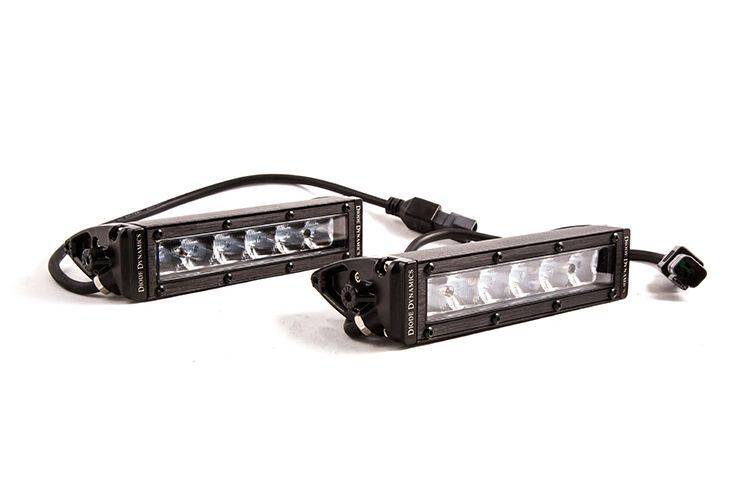 Image of Diode Dynamics SS6 SAE/DOT White LED Universal Driving Light Bar Pair W/ Harness
