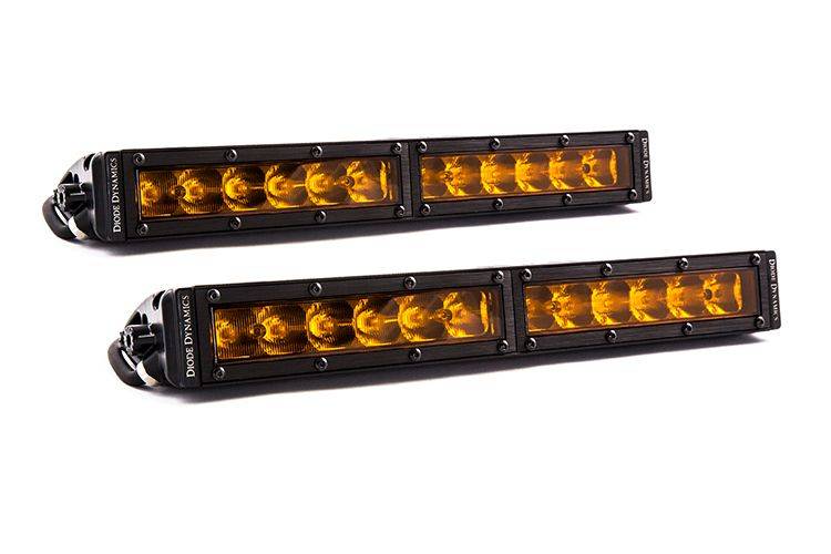 Image of Diode Dynamics SS12" SAE/DOT Amber LED Universal Driving Light Bar Pair