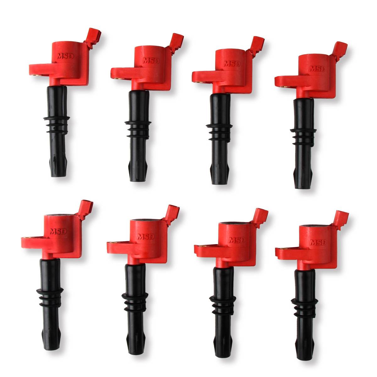 Image of MSD (8) Red Ignition Coils For 2004-2008 Ford F-150/Explorer/E-Series 4.6L/5.4L
