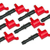 Image of MSD (8) Red Ignition Coils For 2004-2008 Ford F-150/Explorer/E-Series 4.6L/5.4L