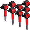 Image of MSD (8) Red Replacement Ignition Coils For 2011-2016 Ford F-150/Mustang 5.0L