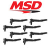 Image of MSD (8) Black Replacement Ignition Coils For 10-17 Ford F-150/F-250/F-350 6.2L