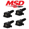 Image of MSD Black Ignition Coils For 12-19 Ford Explorer/Edge/Mustang 2.0L/2.3L Ecoboost