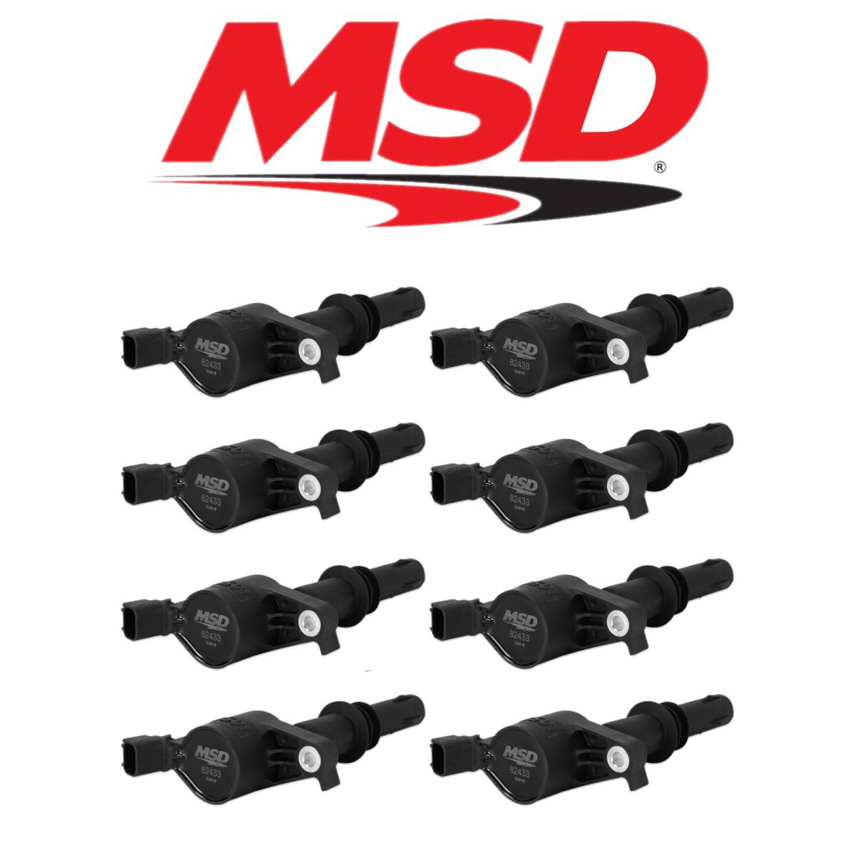 Image of MSD Black Ignition Coils For 2004-2008 Ford F-150/Explorer/E-Series 4.6L/5.4L