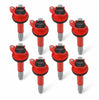 Image of MSD (8) Red Blaster Ignition Coils For 2016-2020 Ford Mustang GT350/GT350R/GT500