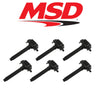 Image of MSD Black Blaster Ignition Coil Set For 2011-2021 Chrysler/Dodge/Jeep 3.6L V6