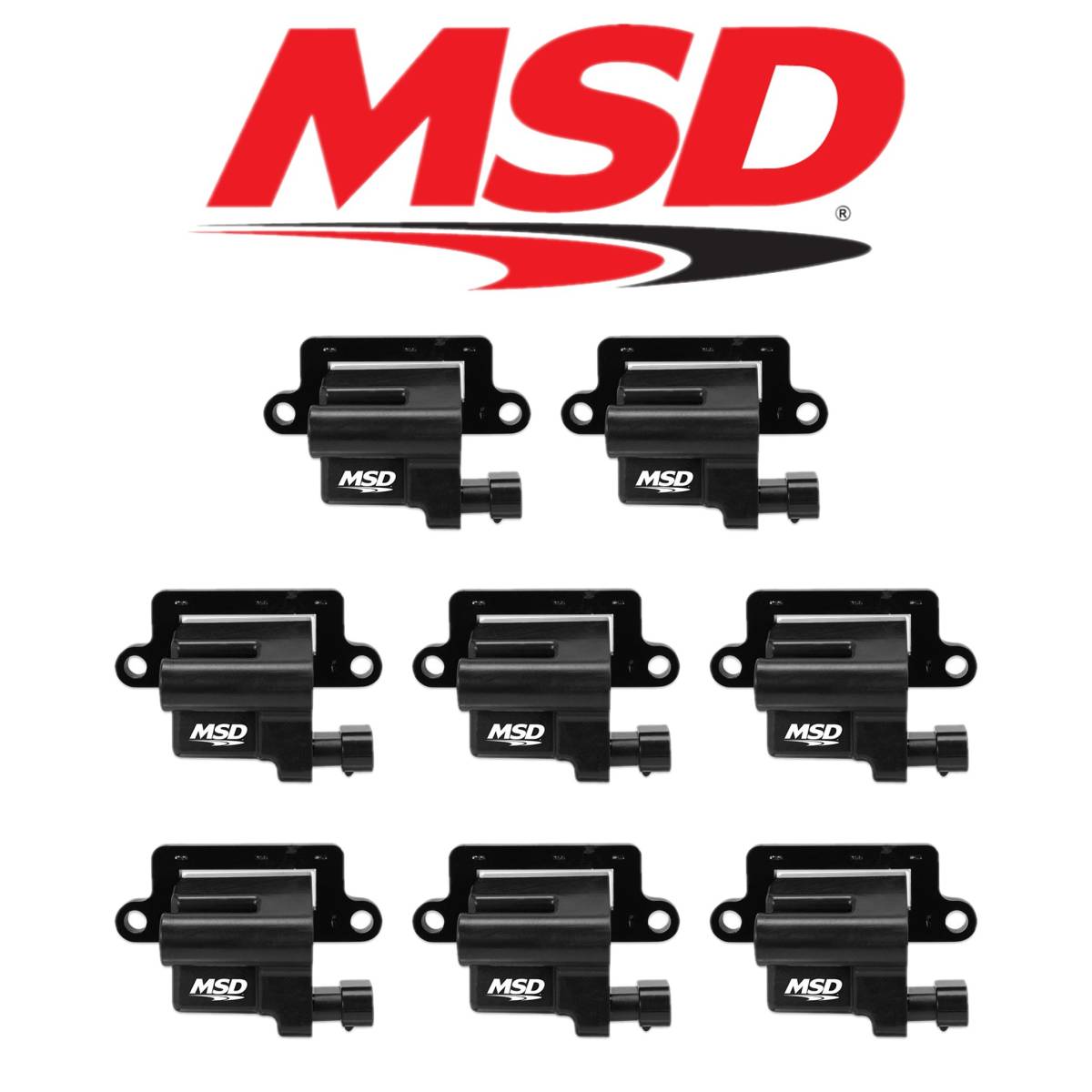 Image of MSD Black Blaster Ignition Coil Set For 99-07 Chevrolet/GMC 4.8L/5.3L/6.0L LS