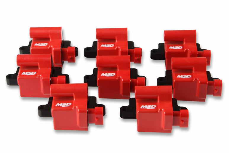 MSD Ignition Coil & Plug Wire Kit For 1999-2007 Chevy GMC 4.8L 5.3L 6.0L LS - Red