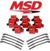Image of MSD Red Ignition Coil/Black Plug Wire Kit For 99-07 Chevrolet/GMC 5.3L/6.0L LS