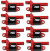 Image of MSD Red Ignition Coil/Black Plug Wire Kit For 14+ Cadillac/Chevy/GMC 5.3L/6.2L