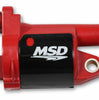 Image of MSD Red Ignition Coil/Black Plug Wire Kit For 14+ Cadillac/Chevy/GMC 5.3L/6.2L