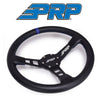 Image of PRP Deep Dish Leather Steering Wheel Blue Stripe For Polaris RZR/Can-Am Maverick