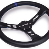 Image of PRP Deep Dish Leather Steering Wheel Blue Stripe For Polaris RZR/Can-Am Maverick