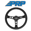 Image of PRP Deep Dish Leather Steering Wheel Black Stripe For Polaris RZR/Can-Am X3