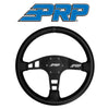 Image of PRP Flat Leather Steering Wheel Black Stripe For Polaris RZR/Can-Am Maverick