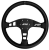 Image of PRP Flat Leather Steering Wheel Black Stripe For Polaris RZR/Can-Am Maverick