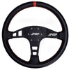 Image of PRP Flat Leather Steering Wheel Red Stripe For Polaris RZR/Can-Am Maverick