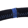 Image of PRP Flat Suede Steering Wheel With Blue Stripe For Polaris RZR/Can-Am Maverick