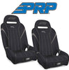 Image of PRP GT/SE Extra Wide Black & Gray Suspension Seat Pair For Polaris RZR/General