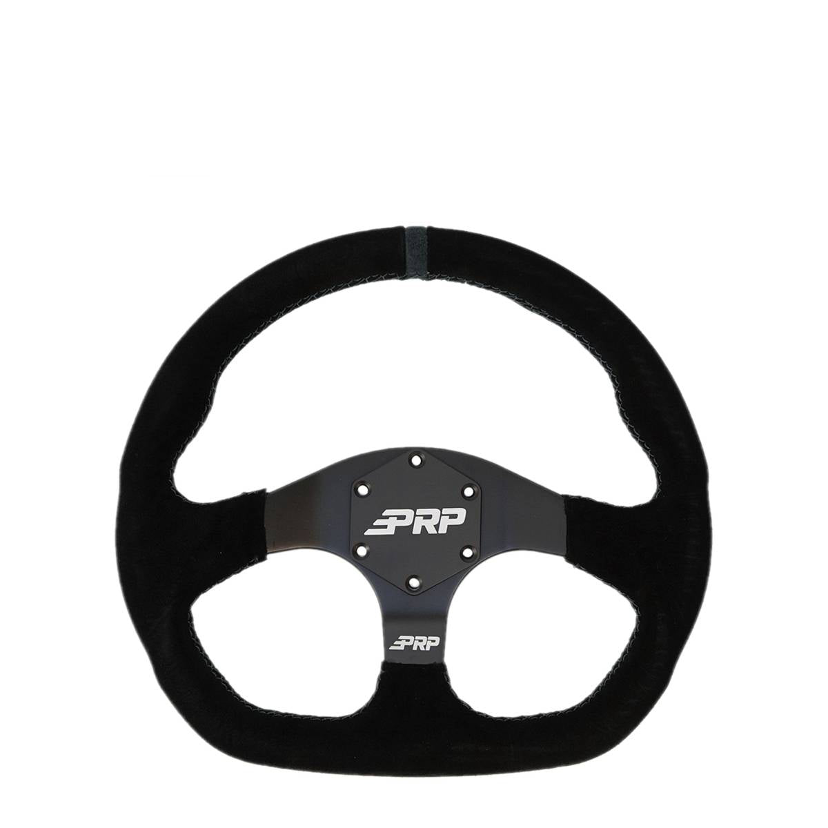 Image of PRP Comp-R Suede Steering Wheel Black Stripe For Polaris RZR/Can-Am Maverick
