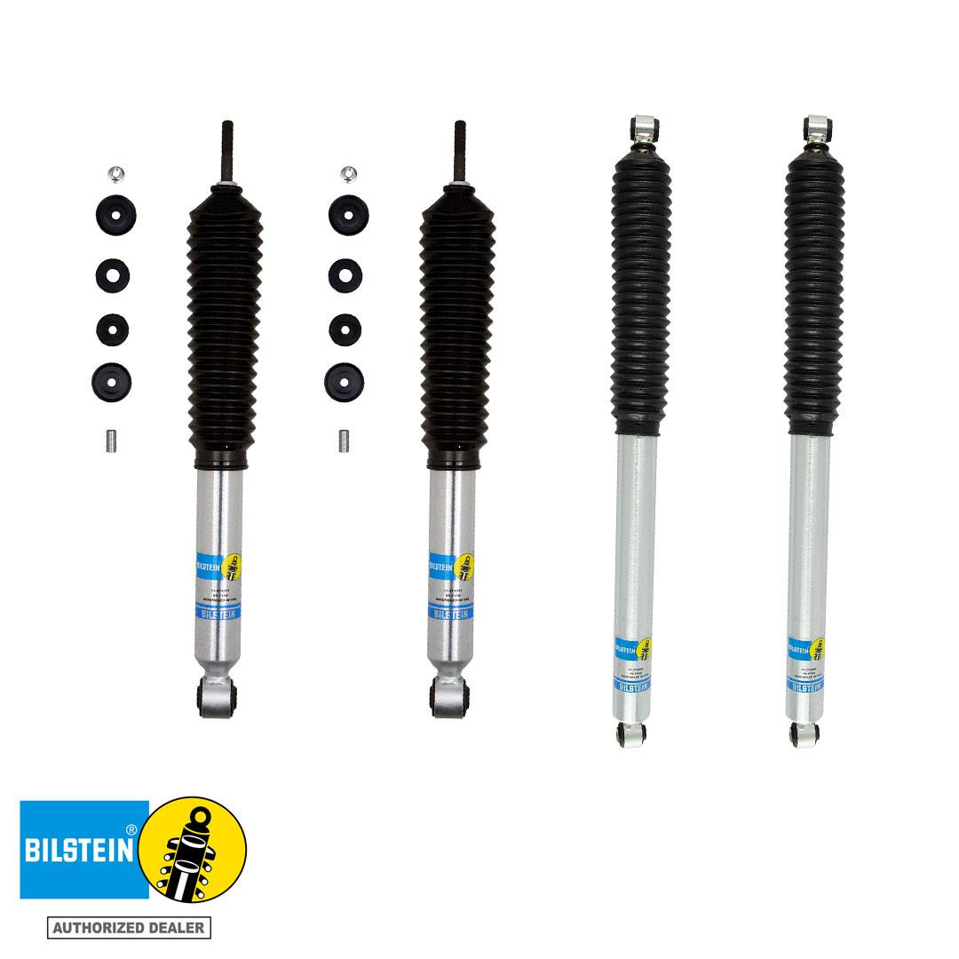 Image of Bilstein B8 5100 Front & Rear Monotube Shocks For 2017-2022 F-250 F-350 Super Duty 4WD