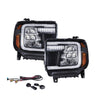 Image of Form Lighting Sequential LED Reflector Headlights For 2014-2018 GMC Sierra 1500