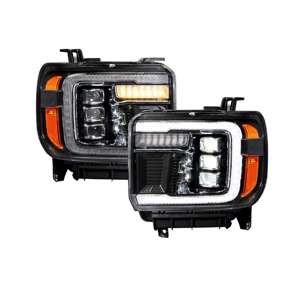 Image of Form Lighting Sequential LED Projector Headlights For 2014-2018 GMC Sierra 1500