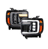 Image of Form Lighting Sequential LED Projector Headlights For 2014-2018 GMC Sierra 1500