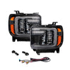 Image of Form Lighting Sequential LED Projector Headlights For 2014-2018 GMC Sierra 1500