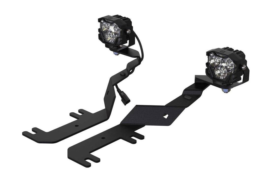 Image of Morimoto 4Banger HXB White Spot A-Pillar Light Pod Kit For 2017+ Ford Super Duty