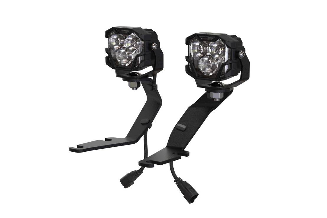 Image of Morimoto 4Banger HXB White Wide A-Pillar Light Pod Kit For 14-21 Toyota Tundra