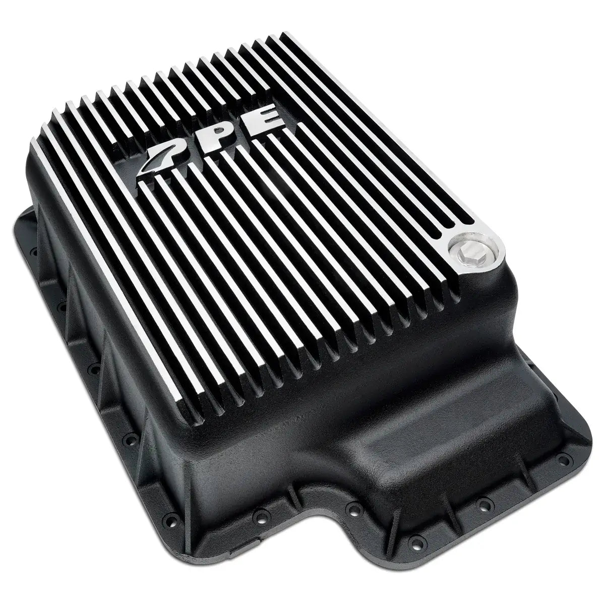 Image of PPE Deep Aluminum Transmission Pan - Brushed For 03-07 Ford 6.0L Powerstroke 5R110
