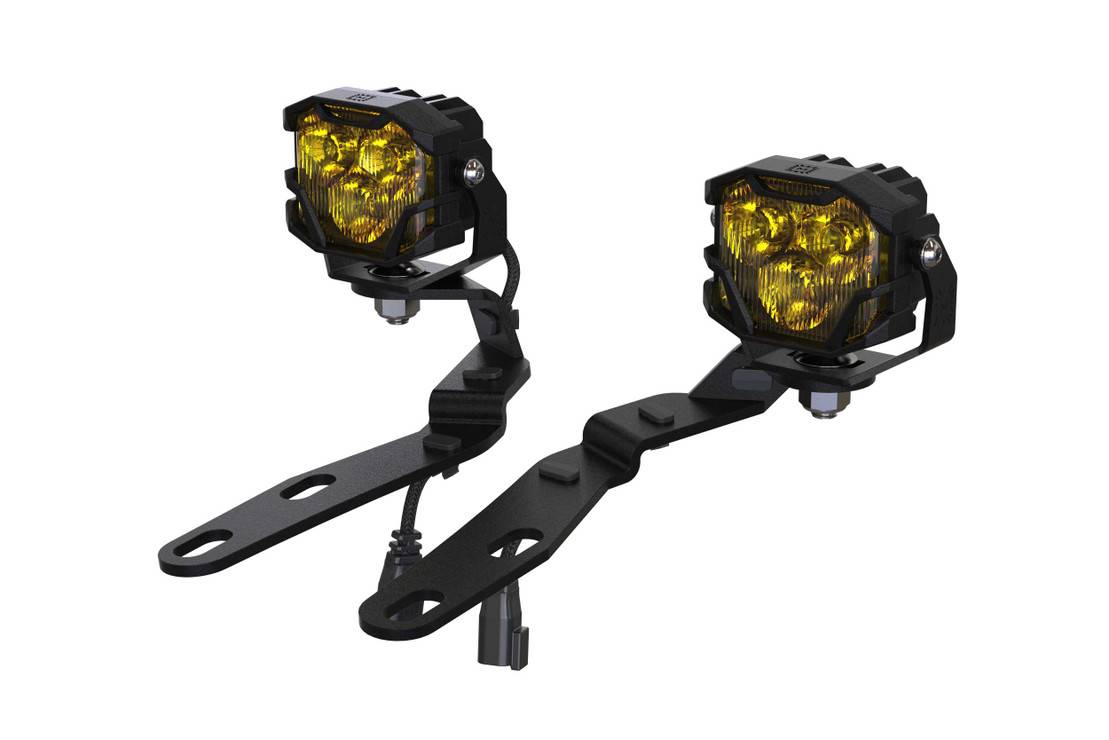Image of Morimoto 4Banger HXB White Wide A-Pillar Light Pod Kit For 16-22 Toyota Tacoma