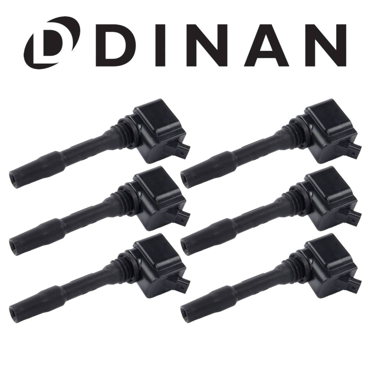 Image of Dinan Black B-Series Ignition Coils For 16+ BMW 3/4/5/6/7/X - Toyota Supra 3.0L