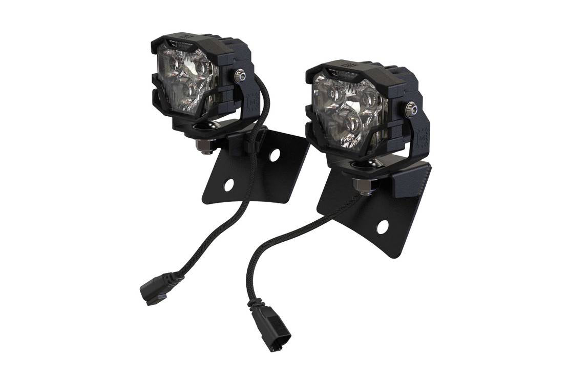 Image of Morimoto 4Banger HXB White Combo A-Pillar Light Pod Kit For 07-18 Wrangler JK