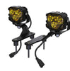 Image of Morimoto 4Banger HXB Amber Combo A-Pillar Light Pod Kit For 2018+ Wrangler JL
