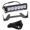 Image of Rudy's Custom Shock Mount Bracket & Baja Designs 10" OnX6+Light Bar  & Rocker Switch For 2017-2024 Can-Am Maverick X3