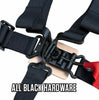 Image of PRP 4.3 Red 4-Point Adjustable Harness With 3" Belts & Sewn in Shoulder Pads
