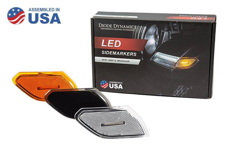 Image of Diode Dynamics Plug-and-Play LED Front Sidemarkers For 2018+ Jeep Wrangler JL