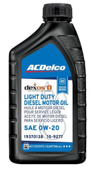 Image of ACDelco 0W-20 Oil Change Kit For 2021+ Chevy Silverado/Suburban/Tahoe 3.0L Duramax