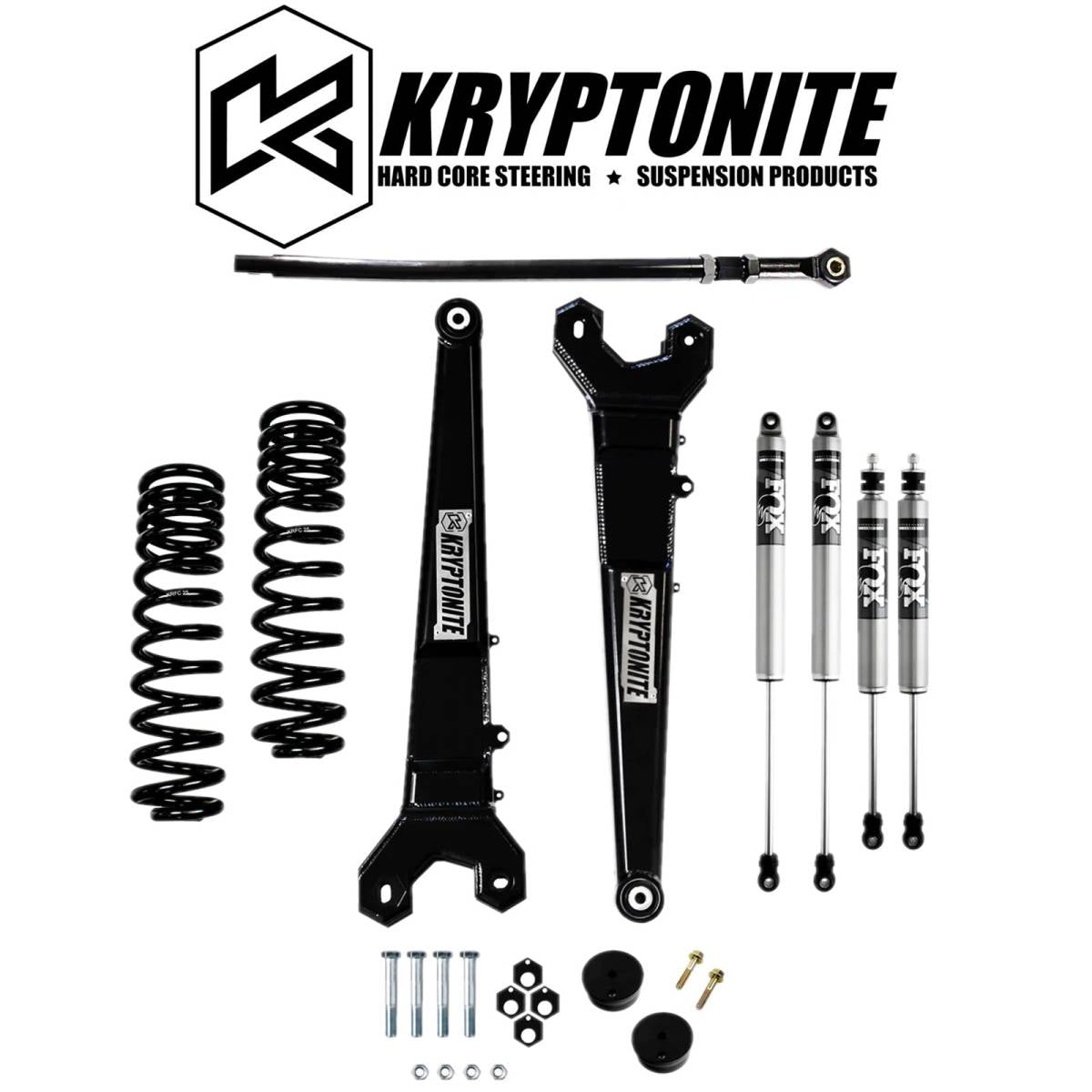 Image of Kryptonite Stage 3 Leveling Kit W/ FOX 2.0 Shocks For 05-16 Ford F-250 F-350 4WD