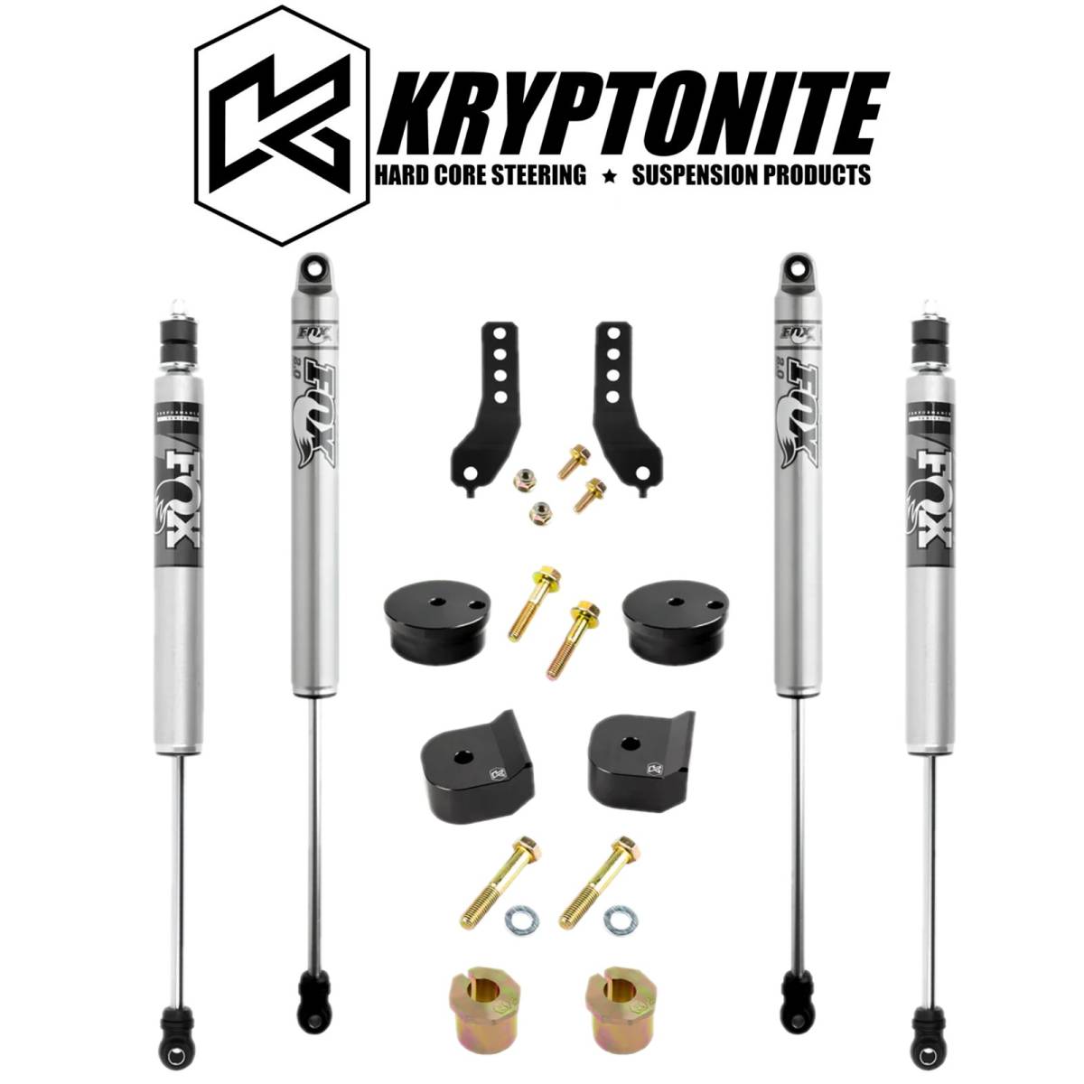Image of Kryptonite 1.5" Leveling Kit W/ FOX 2.0 Shocks For 2017+ Ford F-250 F-350 4WD