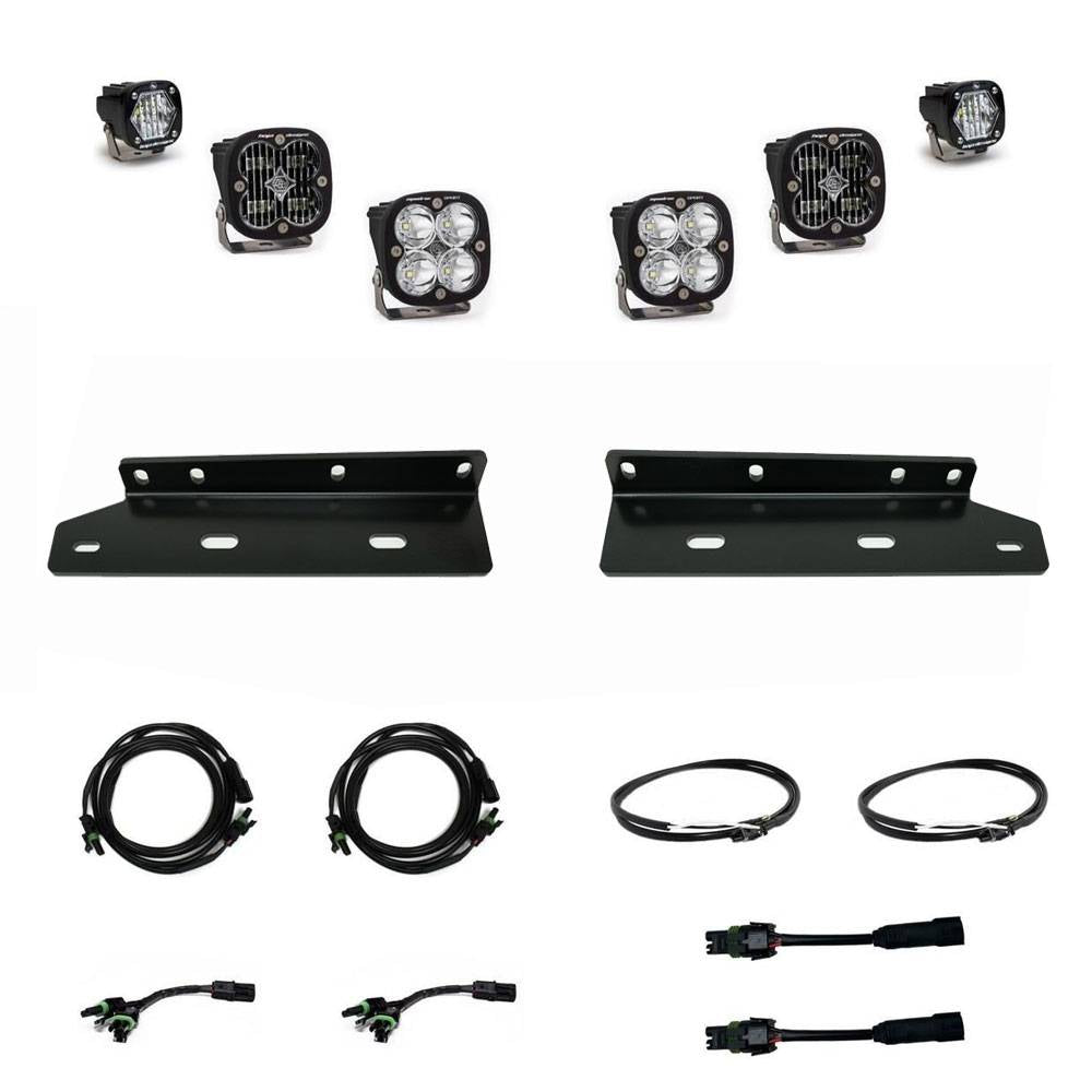 Image of Baja Designs Squadron SAE/S1 Fog Light Pocket Kit For 2021+ Ford F-150 Raptor