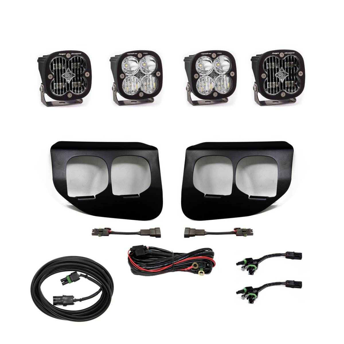 Image of Baja Designs Squadron Pro & Clear SAE Fog Light Kit For 2020+ Ford Super Duty